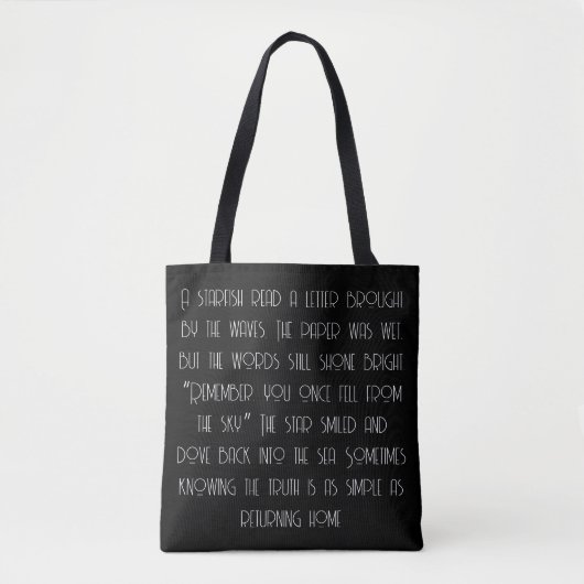 Tote Bag Une histoire d'étoiles de mer (Devant)