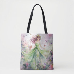 Tote Bag Une jolie fée de printemps