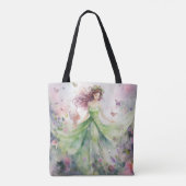 Tote Bag Une jolie fée de printemps (Dos)