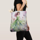 Tote Bag Une jolie fée de printemps (De près)