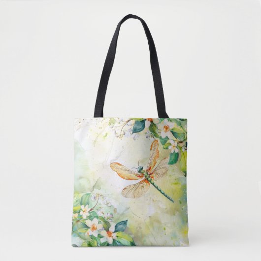 Tote Bag Une libellule de printemps (Devant)