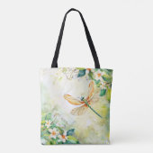 Tote Bag Une libellule de printemps (Dos)