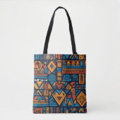 Tote Bag Une ligne géométrique motif dynamique et abstraite (Devant)