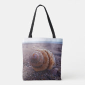 Tote Bag Une macro vue de Shell en spirale (Dos)