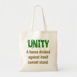 Tote Bag Une Maison Divisée Contre Elle-Même - Citation D'U