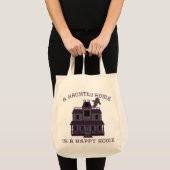 Tote Bag Une maison hantée est une maison heureuse Croix de (Devant (produit))