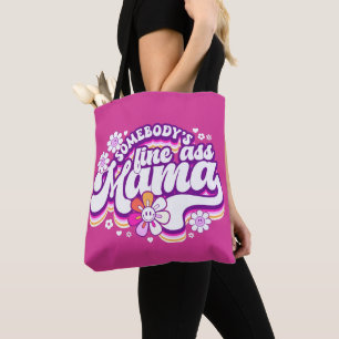 Tote Bag Une maman sacrément canon rose chaud