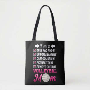 Tote Bag Une mère de Funny Volleyball qui encourage le sout