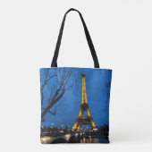 Tote Bag Une nuit magique à Paris (Dos)