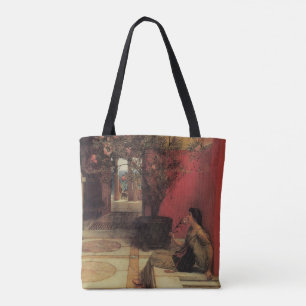 Tote Bag Une Oleander par Alma Tadema, Fleurs Vintages