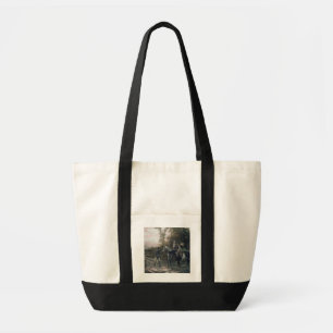 Tote Bag Une partie de forager retournant au camp (huile