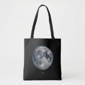 Tote Bag Une peinture de la lune dans l'espace (Devant)