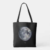Tote Bag Une peinture de la lune dans l'espace (Dos)