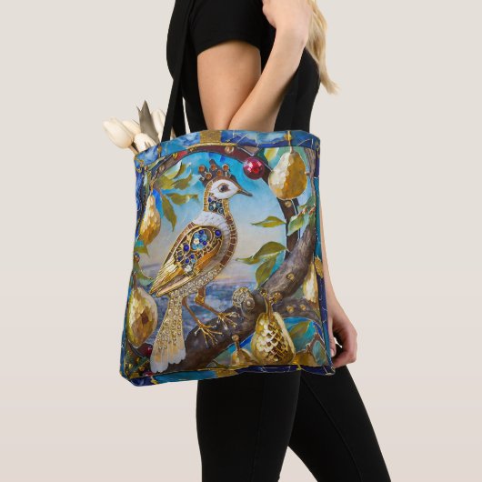 Tote Bag Une perdrix dans un poirier (De près)
