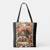 Tote Bag Une petite fille court devant une maison (Dos)