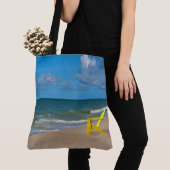 Tote Bag Une plage quelque part et chaise de plage (De près)