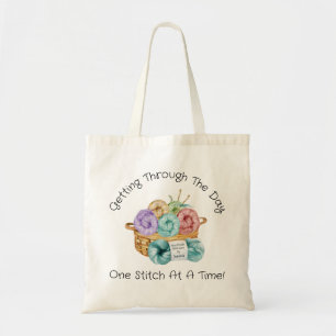 Tote Bag Une Point À La Fois Personnalisé