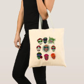 Tote Bag Une série de crânes de sucre (Devant (produit))