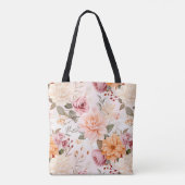 Tote Bag Une série de fleurs automnales Design 2 (Dos)