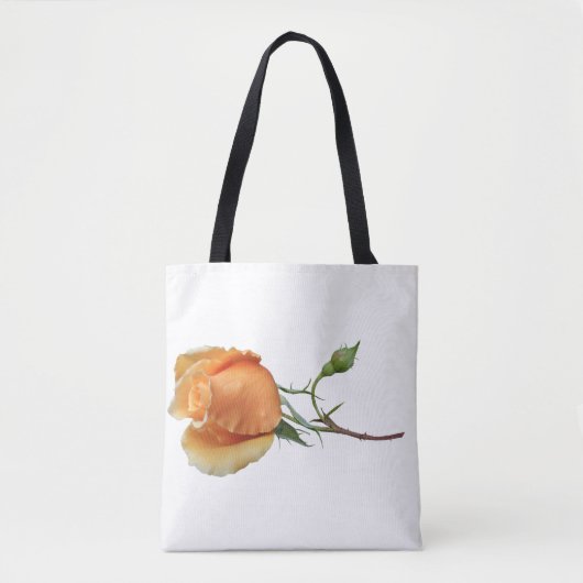 Tote Bag Une seule bouture de rose (Devant)