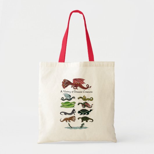 Tote Bag Une variété de créatures draconiennes (Devant)