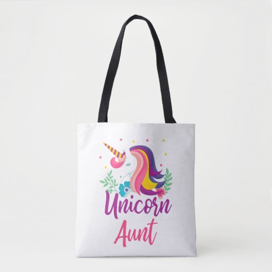 Tote Bag Unicorn aunt (Devant)