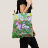 Tote Bag Unicorn Garden Fourre-tout (De près)