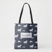 Tote Bag Unicorn Midnight Sky Motif personnalisé (Devant)