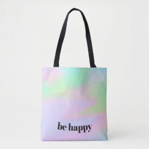 TOTE BAG UNICORN PASTEL COLORÉ DE L'UNICORN DE PLUIE HOLOG