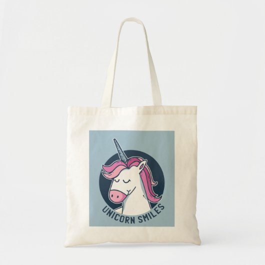 Tote Bag Unicorn sourit (Devant)