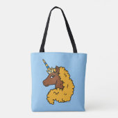 Tote Bag Unicorne Afro Jaune (Dos)