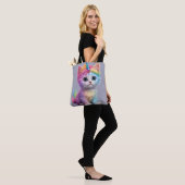 Tote Bag Unicorne arc-en-ciel Kitten (Sur le modèle)