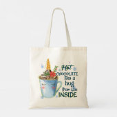 Tote Bag Unicorne au chocolat chaud | Cosy Unicorn Winter (Dos)