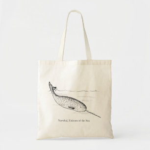 Tote Bag Unicorne de baleine de Narwhal de la mer