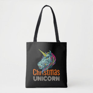 Tote Bag Unicorne de Noël