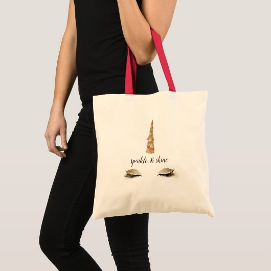 Tote Bag Unicorne d'or Sparkle (Devant (produit))