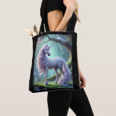 Tote Bag Unicorne enchantée dans la forêt mystique (De près)