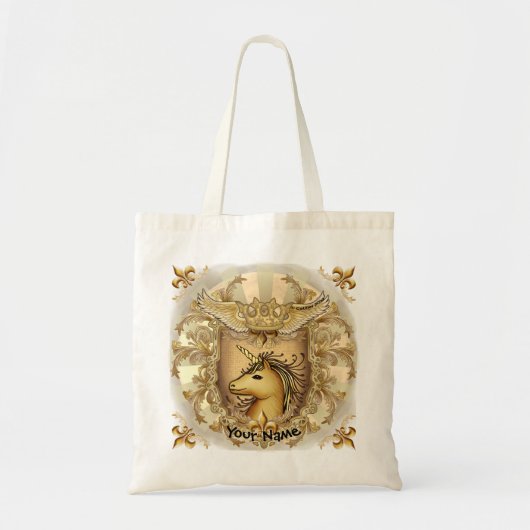 Tote Bag Unicorne Magic Shield (Devant)