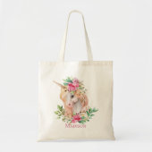 Tote Bag Unicorne personnalisée (Devant)