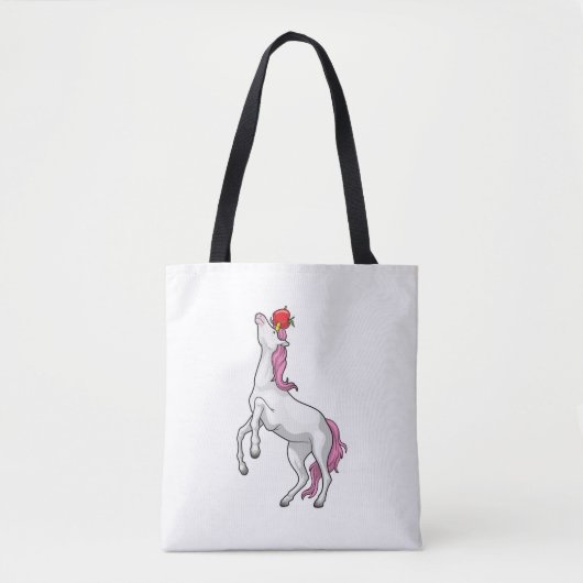 Tote Bag Unicorne Pomme Fruit (Devant)