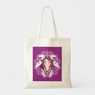 Tote Bag Unicorne pourpre Mandala