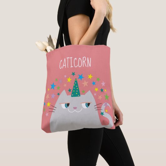 Tote Bag Unicorne rose mignonne (De près)