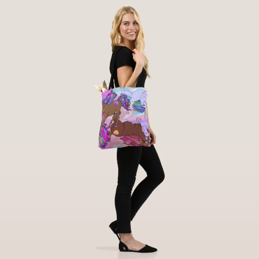 Tote Bag Unicornes enchantées Fourre-tout (Sur le modèle)
