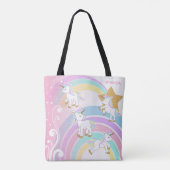 Tote Bag Unicornes magiques roses (Dos)
