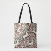 Tote Bag Unicornes victoriennes mystiques : Enchantées flor (Devant)