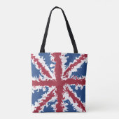 Tote Bag Union Jack Bag, UK Drapeau Liquid Art (Dos)
