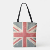 Tote Bag Union Jack britannique en détresse (Dos)