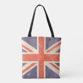 Tote Bag Union Jack britannique en détresse (Dos)