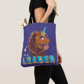 Tote Bag Unique à la licorne "I’m a Leader" Design (De près)