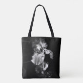 Tote Bag Unique Iris fourre-tout noir et blanc (Dos)